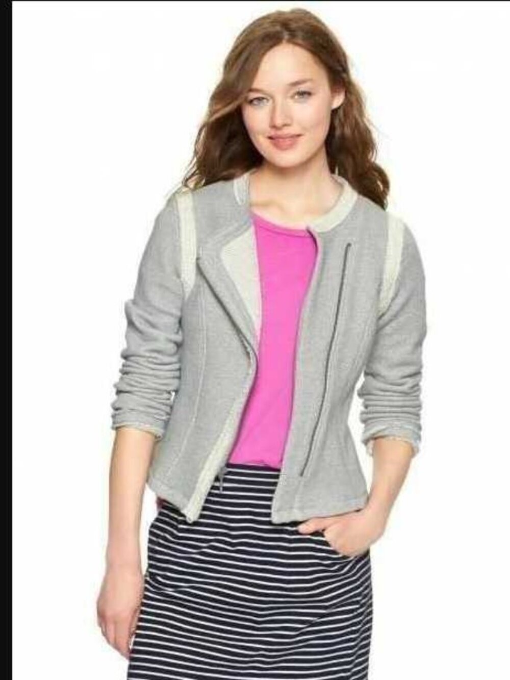 New XS Gap soft terry moto jacket